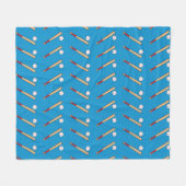 Baseball-Bat mit Kugelmuster Fleecedecke (Vorderseite (Horizontal))