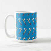 Baseball-Bat mit Kugelmuster Kaffeetasse (Links)