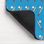 Baseball-Bat mit Kugelmuster Mousepad (Ecke)