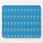 Baseball-Bat mit Kugelmuster Mousepad (Vorne)