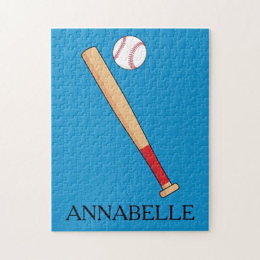Baseball-Bat mit Kugelmuster Puzzle (Vertikal)