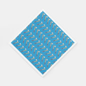 Baseball-Bat mit Kugelmuster Serviette (Ecke)