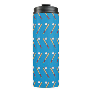Baseball-Bat mit Kugelmuster Thermosbecher
