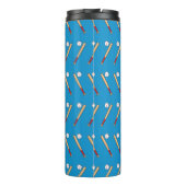 Baseball-Bat mit Kugelmuster Thermosbecher (Rückseite)