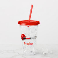 Baseball Bat Red Personalisiert