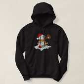 Baseball Bat Snowman Santa Snowflake Hoodie (Design vorne)