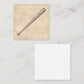 Baseball Bat Sports Art Design Mitteilungskarte (Vorne/Hinten)