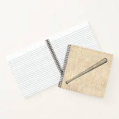 Baseball Bat Sports Art Design Notizblock (Innenseite)