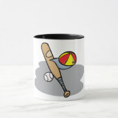 Baseball-Bat- und Ball-Tasse Tasse (Zentrum)