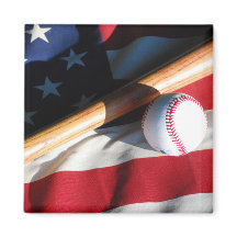 Baseball, Bat und das Magnet der amerikanischen Fl