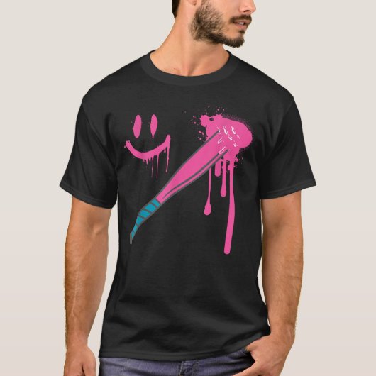 Baseball Bat with Sprinkles Drip Cool T-Shirt (Vorderseite)