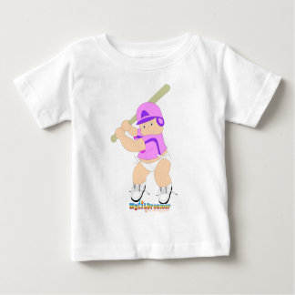 Baseball Batter Baby Girl Baby T-shirt
