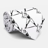 Baseball Batter Bat Player Krawatte (Gerollt)