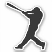 Baseball Batter benutzerdefiniert schneiden Aufkleber (Vorderseite)