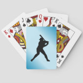 Baseball Batter Blue Sports Spielkarten (Rückseite)