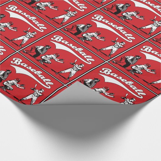 Baseball Batter Catcher Umpire-Geschenk Geschenkpapier (Ecke)
