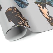 Baseball Batter Geschenkpapier (Rolleneckpunkt)