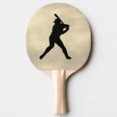 Baseball Batter hoch Tischtennis Schläger (Rückseite)