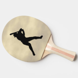 Baseball Batter hoch Tischtennis Schläger