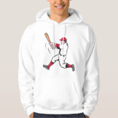 Baseball Batter Mens Hoodie (Vorderseite)