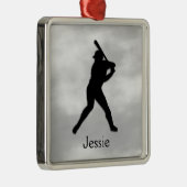 Baseball Batter Personalisiert Ornament Aus Metall (Rechts)