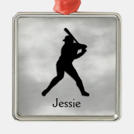 Baseball Batter Personalisiert Ornament Aus Metall
