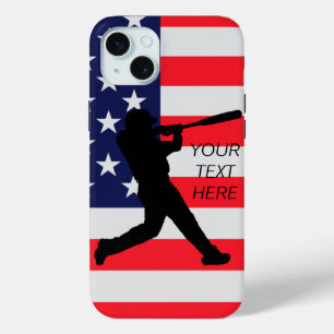 Baseball Batter und die amerikanische Flagge Case-Mate iPhone Hülle