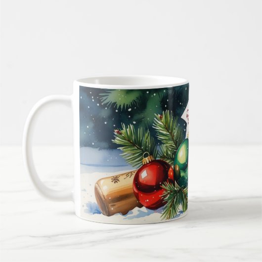 Baseball Batter Up für Weihnachten Kaffeetasse (Links)