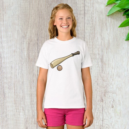 Baseball-Becken aus Holz T-Shirt