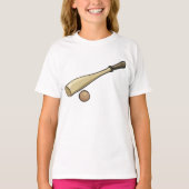 Baseball-Becken aus Holz T-Shirt (Vorderseite)