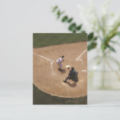 Baseball bei Zuhause Plate Postkarte (Stehend Vorderseite)