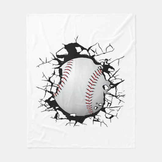 Baseball-Bekleidung - Baseball Fleecedecke (Vorderseite)