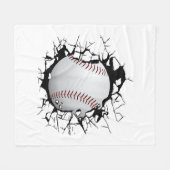 Baseball-Bekleidung - Baseball Fleecedecke (Vorderseite (Horizontal))