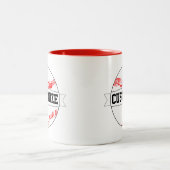 Baseball-benutzerdefinierten Teamname und Farbspor Zweifarbige Tasse (Mittel)