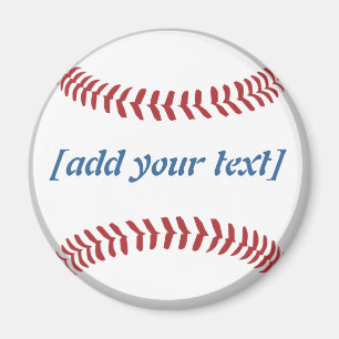 Baseball [benutzerdefinierter Text] Magnet