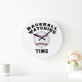 Baseball-Beobachtungszeit Große Wanduhr (Zuhause)