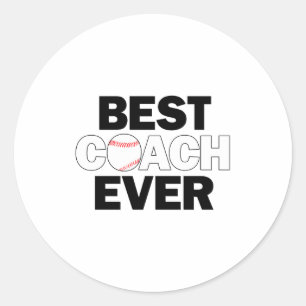 Baseball Bester Coach Aller Zeiten Männer Sporttea Runder Aufkleber