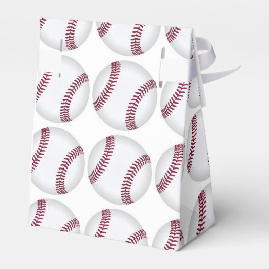Baseball-Bevorzugungsbox Geschenkschachtel (Rückseite)