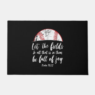 Baseball Bibel Verse Niedlicher Christlicher Psalm Fußmatte