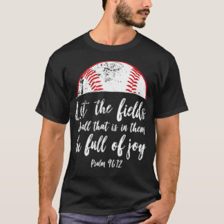 Baseball Bible Verse Niedlich Christlicher Psalm 9 T-Shirt