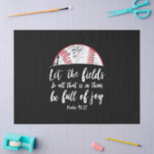 Baseball Bible Verse Niedlicher Christlicher Psalm Seidenpapier (Basteln)