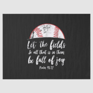 Baseball Bible Verse Niedlicher Christlicher Psalm Seidenpapier