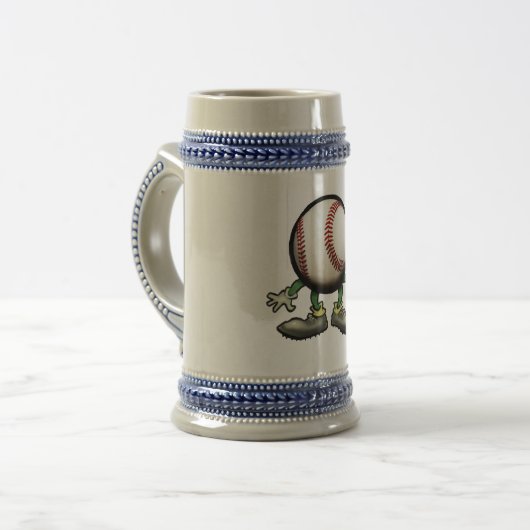 Baseball Bierglas (Vorderseite Links)