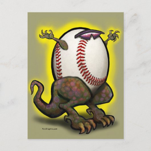 Baseball-Biest Postkarte (Vorderseite)