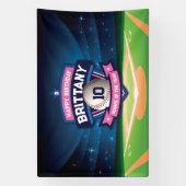 Baseball Birthday banner backdrop (Vertikal)