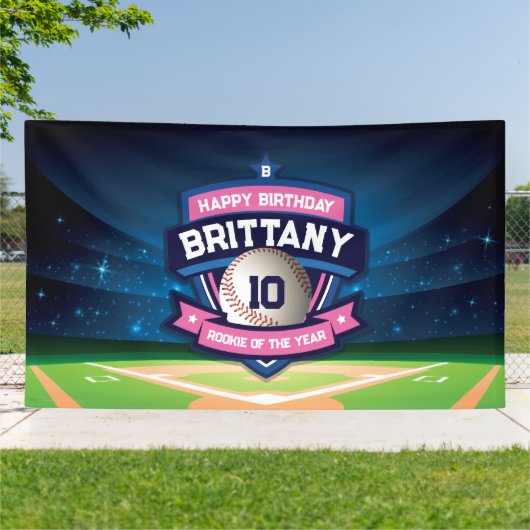 Baseball Birthday banner backdrop (Außenbereich)