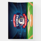 Baseball Birthday banner backdrop  (Vertikal)