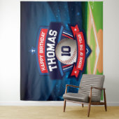 Baseball Birthday banner backdrop  Wandteppich (Beispiel)