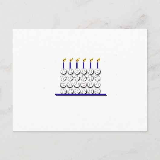 Baseball Birthday Cake Postkarte (Vorderseite)