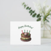 Baseball Birthday Cake Postkarte (Stehend Vorderseite)